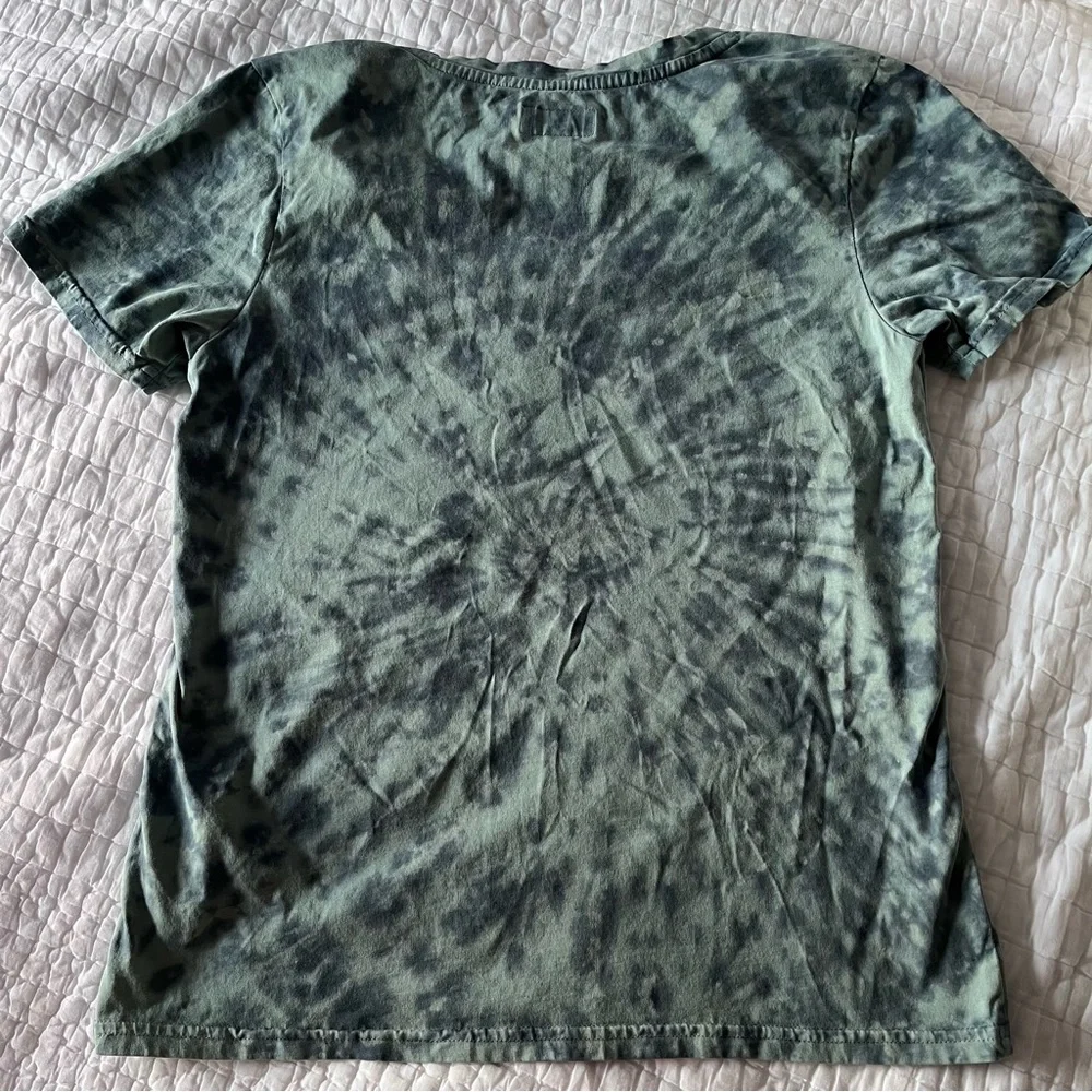Pact Women's Short Sleeve Green Tie-Dye Tee organic cotton - Picture 5 of 5